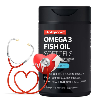 Individuell angefertigte, knurrenlose Omega-3-Fischöl-Softgels fördern die Herz-Kreislauf-Gesundheit