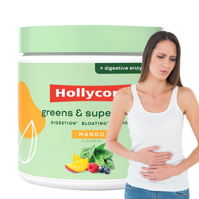 Ernährung Superfood Grünpulver für Darmgesundheit Verdauungsenzyme mit Probiotika