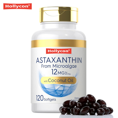 Astaxanthin-Softgels mit Kokosnussöl zur erhöhten Absorption