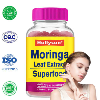 Lieferant Moringa Blätter Extrakt Kaugummi Antioxidantien Immunhilfe Erdbeergeschmack