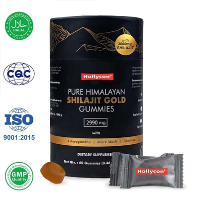 Shilajit Supplement Gummies unterstützt die Muskelwiederherstellung und verringert Müdigkeit