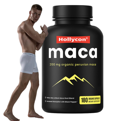 Maca-Wurzelkapseln für Männer 2100 mg Bio-Maca-Wurzelmischung zur Stimmungsförderung