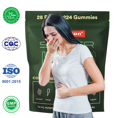 Grüner Tee Kaugummi Multivitamine Ergänzung Spirulinapulver Verbessern Darmgesundheit Unterstützung Immunität