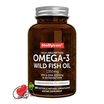 Triglyceride Omega 3 Wildfischöl für die Gehirnfunktion Herz Auge und Haut Gesundheit