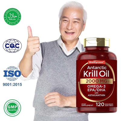 OEM Antarktischer Krillöl Softgels Antioxidans Anti-Alterung Herzgesundheit Unterstützung