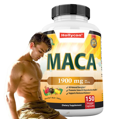 Maca-Wurzelkapseln Bio-Maca-Wurzel-Mischung zur Stimmungsunterstützung Maca-Kapseln