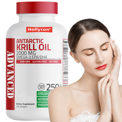 Antarktis-Krilöl zur Unterstützung der allgemeinen Gesundheit 2000 mg Antarktis-Krilöl Softgels