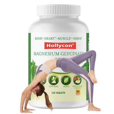 Magnesiumglycinat-Tabletten Elementarmagnesium-Ergänzung zur Unterstützung der Knochen