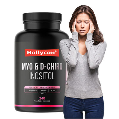 Inositol-Präparat zur Linderung von Angstzuständen Myo-Inositol und D-Chiro Inositol-Kapseln