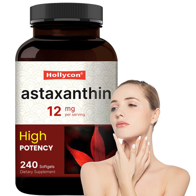 OEM-Astaxanthin-Softgels für natürliche Antioxidantien für die Haut 12 mg Astaxanthin-Softgel