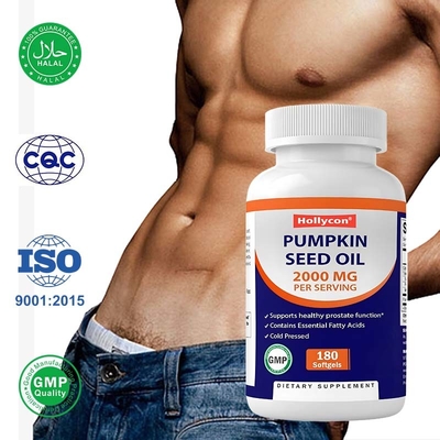 OEM Kürbiskernöl Softgels zur Förderung der Kopfhautgesundheit 2000 mg Kürbiskernöl