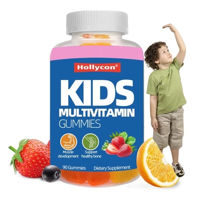 OEM Multivitamin Gummies mit Vitamin D für Knochenmuskeln und Immunförderung Kaugfäße Vitamine Gummies Kinder Multivitamin Gummies