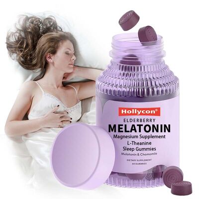 Fabrik-Melatonin-Schlafgummis L-Theanin-Nachtschlafmittel helfen beim Einschlafen