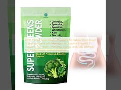 OEM / ODM Super Greens Pulver | Natürliche, pflanzliche Superfood-Mischung mit Probiotika & Verdauungsenzymen | Unterstützt die Darmgesundheit, Immunität, Energie und das tägliche Wohlbefinden, ohne Zuckerzusatz, individuelle Formel